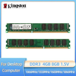 Kingston Memoria Ram DDR3 4GB 8GB 1066MHZ 1333MHZ 1600MHZ 1866MHZ DIMM Non-ECC Desktop Memory Ram