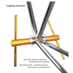 AXI Bicycle BSA Thread Bottom Bracket Tapping High Strength Steel Tool BC 1.37x24TPI Bike Frame Aluminium Alloy Repair Tools Kit