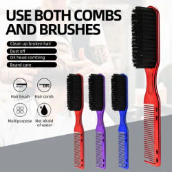 Salon Barber Beard Comb Two-sided Men's Shaving Brush Beard Brushes Salon Hairdressing Hair Styling Tool High-Qualit