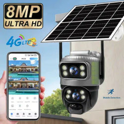 V380Pro Solar Camera Outdoor Waterproof 4G IP Security Protection Camera PIR Motion Detection Auto Tracking Network Monitor CCTV