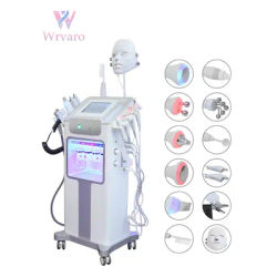 Newest 12 IN 1 Hydrogen Oxygen Bubble Machine Skin Cleansing Hydroxide Dermabrasion Instrument Line Engraved Water Light Decive