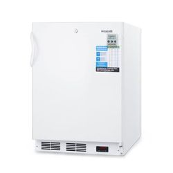 Accucold VLT650ADA 24" One-Section Undercounter Medical Laboratory Freezer - White, 115v, Temperature Alarm, ADA Compliant