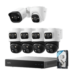 eufy PoE NVR Security System S4 Max+Turret Camera E41+ Bullet Camera E40