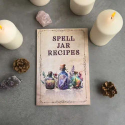 Spell Jar Recipes Book - Essential Vintage Inspired GuideMagical Potion Recipes with Colorful Bottles & Herbs, for Magic-Parties