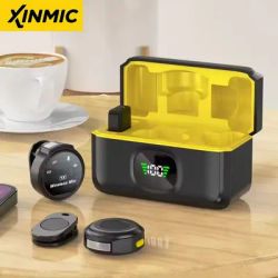 XinMic J6 Wireless Lavalier Lapel Microphone Noise Cancel Live Mini Mic iPad Android Type-C Phone Outdoor recording Interview PC