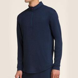 Wilson Everyday Performance Half-Zip Men's Tennis Apparel Classic Navy