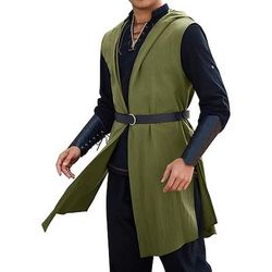Medievale Rinascimento 17° secolo Camicia Tunica Ranger Elfico Tiro con l'arco Costume Per uomo Vichingo Fantasia Halloween Carnevale Mascherata Feste LARP Adulti Camicia
