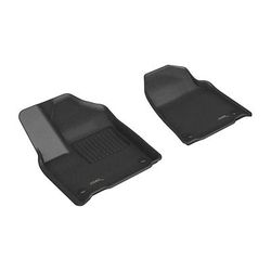 3D Mats USA Floor Made of Rubber Black Molded Liner, Front Row, Limited Warranty L1JP02811509