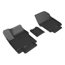 3D Mats USA Floor Made of Rubber Black Molded Liner, Front Row, Limited Warranty L1HY12711509