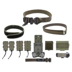Wilder Tactical Urban Elite Kit w/ 500D Extended Dump Pouch Left Ranger Green 28-32 UEKRGEXSM-LH