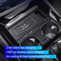 Car Wireless Charger For BMW X3 G01 X4 G02 2018 Phone Holder Charging Pad 15W Fast Charge plug and play Accessories interior