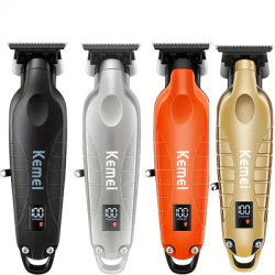 Kemei 2293 Professional Men Hair Beard Trimmer Zero Gapped Cordless Hair Clipper Barber Rechargeable Finish Hair Cutting Machine