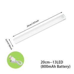 Wireless Motion Sensor LED Night Light For Bedroom 20cm 13LED cold White