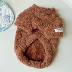 Double Sided Cloud Plush Dog Sweater | Autumn Winter Pet Coat 2XL 2