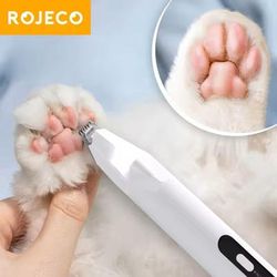 Professional Dog Hair Trimmer Electric Grooming Clippers white