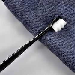Ultra Fine Soft Bristles Eco Friendly Portable Toothbrush Black
