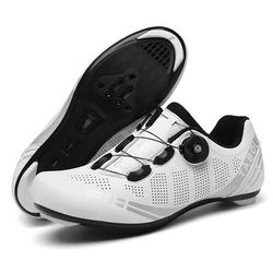 LiXingMing Road Cycling Shoes For Men And Women With SPD Cleats us 9 white