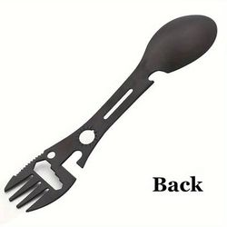 Multifunctional Survival Spork, Outdoor Camping Tool With Whistle, Knife, Wrench, Bottle Opener & Spoon Multifunctional Survival Spork, Outdoor Camping Tool With Whistle, Knife, Wrench, Bottle Opener & Spoon