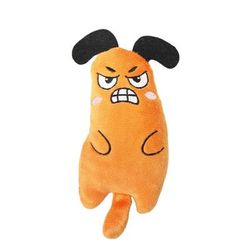 Cute Interactive Plush Cat Toy With Catnip Perfect For Kitten Chewing & Teeth Grinding Yellow