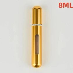 Travel Perfume Atomizer Spray Bottle Chrome Gold