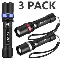 Tactical Flashlight High Powered 5Modes Zoomable Aluminum Tactical Flashlight High Powered 5Modes Zoomable Aluminum