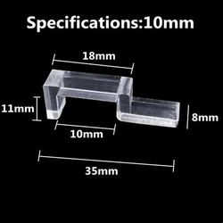 Acrylic Fish Tank Clips: Glass Cover Support Holders & Accessories 10PCS 4