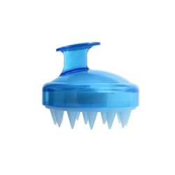 Silicone Scalp Massager Dandruff Remover Shampoo Brush For Healthy Hair Blue