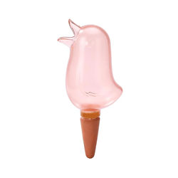Plastic Bird Plant Waterer Pink