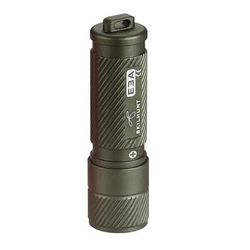 SKILHUNT E3A 100 Lumens AAA Keychain LED Flashlight: Mini Pocket Torch For Outdoor Camping, Hiking, Fishing Without Battery High CRI LED Olive Green