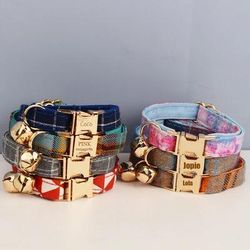 Adjustable Cat Collar With Bowknot Personalized & Safe L 6