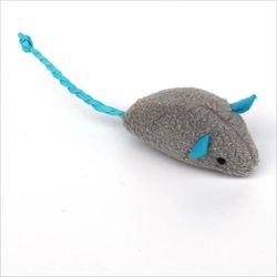 Plush Herbal Mouse Cat Toy: Interactive, Cute, And Universal Peppermint Pet Toy For Kittens Color: Gray Blue