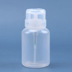 Liquid Push Down Alcohol Pump Dispenser Transparent