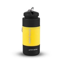 Compact USB Rechargeable Keychain Flashlight | Waterproof Mini LED Torch For Outdoor Camping yellow