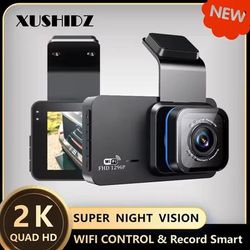 2K WiFi Dash Cam Dual Channel DVR With Night Vision And Parking Monitor none