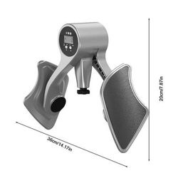 Pelvic Floor Muscle Trainer Kegel Exerciser, Adjustable 360 Rotating Inner Thigh Exercise Equipment gray
