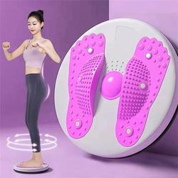 Waist Twisting Rotary Table Abdominal Fitness Equipment For Weight Loss purple
