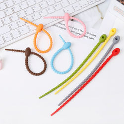 Reusable Silicone Cable Ties 5 Pcs