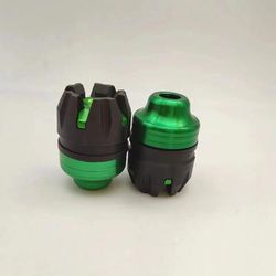 Universal Motorcycle CNC Front Fork Cup Anti Collision Aluminum Alloy Frame Sliders For Motorbike Anti Fall Protection green
