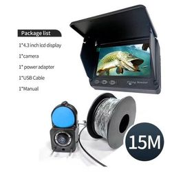 Portable 4.3" Underwater Fishing Camera With 1080P Night Vision 15m