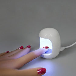 Mini LED Nail Dryer Egg Perfect Gift For Quick Home Manicures White