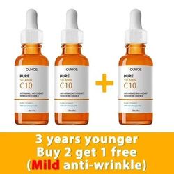 Vitamin C Wrinkle Remover Face Serum Lifting, Firming, And Anti Aging Essence For Fine Lines And Skin Nourishment 3 Pcs