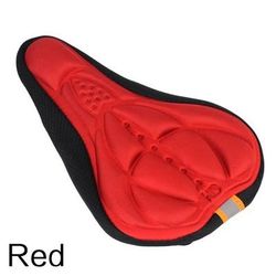 Padded Gel Bike Seat Cushion With 3D Foam Support For Mountain And Exercise Bikes red 2