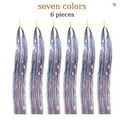 48 Inch Fairy Hair Tinsel Kit 1200 Sparkling Hair Extensions In 12 Colors 6 Colors 36 Inches
