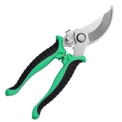 Professional Bypass Pruning Shears: Sharp Garden Scissors For Tree Trimming & Secateurs Hand Clippers Beak Scissors green