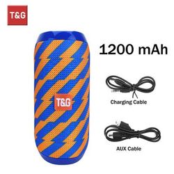 Portable Bluetooth Speaker With IPX5 Waterproof Rating And Extended Playtime blueyellow