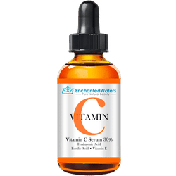 Vitamin C 30% Facial Serum With Hyaluronic Acid Ferulic Acid Anti Aging Gel Cream For Brightening Firming Skin 1oz