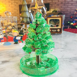 Magic Christmas Beads Wire Glowing Tree Green