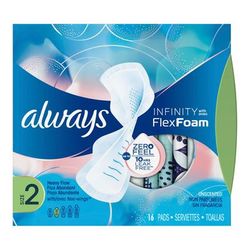 Always Infinity with Flex Foam Feminine Pad Maxi with Wings Super Absorbency (1086785_BX)
