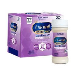 Enfamil NeuroPro Gentlease Infant Formula Unflavored 2 oz. Bottle Liquid Milk-Based Crying / Spitup (1118214_CS)