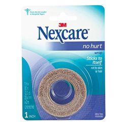 Nexcare No Hurt Cohesive Bandage 1 X 80 Inch Self-Adherent Closure Tan NonSterile Standard Compression (1084045_EA)